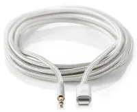 NEDIS PROFIGOLD Apple Lightning 8polig kabel med adapter Apple Lightning plug - 35 mm jack plug nylon BOX 1m (1 of 2)