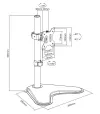 Neomounts FPMA-D550SBLACK Support d'affichage de table 13-32" support VESA 100X100 capacité de charge 8kg noir thumbnail (6 of 6)