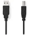 NEDIS kabelis USB 2.0 spraudnis USB-A - spraudnis USB-B printerim utt. black bulk 3m thumbnail (2 of 2)