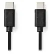 NEDIS кабел USB 2.0 щепсел USB-C - щепсел USB-C черен 1м thumbnail (1 of 2)