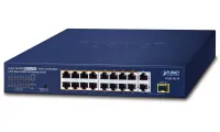 Planet FGSD-1821P PoE switch 16x100M + 1xGb SFP modo de extensão 10Mb-250m PoE 802.3at 185W (1 of 3)