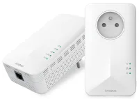 VAHVA 2 sovittimen sarja Powerline 1000 WF DUO FRV2 Powerline 1000 Mbit Wi-Fi 1200 Mbit 2x LAN valkoinen (1 of 11)