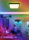 IMMAX NEO LITE TUDO SMART loftslampe med RGB-baggrundsbelysning 40x40cm 50W Wi-Fi sort TUYA thumbnail (5 of 7)