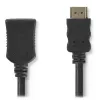 Καλώδιο επέκτασης HDMI υψηλής ταχύτητας NEDIS με υποδοχές Ethernet HDMI - HDMI 4K μαύρο 3m thumbnail (2 of 2)