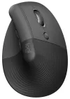 Logitech mus Lift Vertical Ergonomic Mouse for Business trådløs til højrehåndede grafit-sort thumbnail (1 of 5)