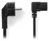 NEDIS cable de alimentación 230V conexión 10A conector angular IEC-320-C13 enchufe angular Schuko negro 2m thumbnail (2 of 2)