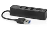 NEDIS USB Hub Stecker USB-A Buchse USB-A 3 Ports Stromversorgung über USB SD & MicroSD 3x USB schwarz thumbnail (2 of 3)