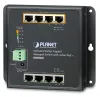 Planet rūpnieciskais plakanais slēdzis L2 8x1Gb 4xPoE 30 144W dual 48-56VDC IP30 -40~75°C bez ventilatora