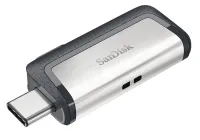 Unidad USB-C SanDisk Ultra Dual de 32 GB, USB 3.0 tipo C, USB 3.0 tipo A, color plateado (1 of 4)