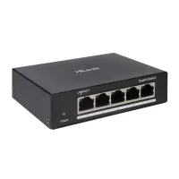 HiLook Powered by HIKVISION jungiklis NS-0505 5x prievadas 1000 Mbps RJ45 prievadai 1 Gbps Metalas (1 of 1)