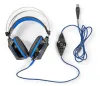 Casque de jeu NEDIS GHST500BK casque filaire + microphone son 7.1 LED câble USB 21 m noir-bleu thumbnail (5 of 5)