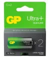 GP alkalisk batteri 1,5V C (LR14) Ultra Plus 2 stk thumbnail (1 of 2)