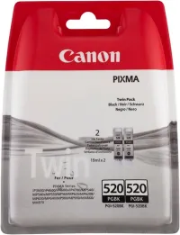 Πολυσυσκευασία δοχείων μελάνης Canon PGI-520BK 2x ανά συσκευασία (1 of 1)