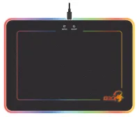 GENIUS GX GAMING Mauspad GX-Pad 600H RGB 350 x 250 x 55 mm schwéier USB RGB Géigeliicht (1 of 1)