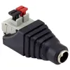 XtendLan Power supply adapter plug terminal block FEMALE 55 21mm (to power supply) to quick clamp