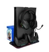 CANYON multifunctional cooling stand for PS5 charging 2 PS5 controllers RGB backlight black