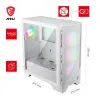 Корпус MSI MAG FORGE 320R AIRFLOW WHITE без блока питания белый левый закаленное стекло 4x 120 мм вентилятор A-RGB 2x USB3.2 черный thumbnail (5 of 5)