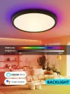 IMMAX NEO LITE TUDO SMART loftslampe RGB baggrundslys 60cm 65W med BEACON Wi-Fi TUYA støtte sort thumbnail (4 of 9)