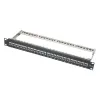 XtendLan Patch panel 19" 24 portar med avtagbar keystone Cat6a skärmad