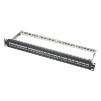 XtendLan Patchpaneel 19" 24 poorten met verwijderbare keystone Cat6a afgeschermd (1 of 1)