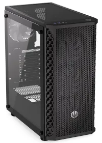 Case Endorfy Signum 300 ARGB 2xUSB 3.0 ventola 4x120mm PWM ARGB pannello in rete vetro temperato nero (1 of 11)