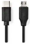 NEDIS кабел USB 2.0 щепсел USB-C - щепсел USB micro-B черен 1м thumbnail (1 of 2)