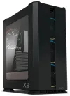 Zalman spintelė X3 BLACK Vidurinis bokštas ATX USB 3.0 USB 2.0 skaidri pusė