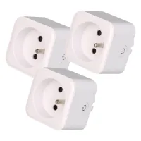 IMMAX NEO LITE SMART 3x Smart Indoor Socket v3 with Pin (Type E) Zigbee Google Assistant Amazon Alexa TUYA (1 of 3)