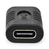 NEDIS USB адаптер USB 3.2 Gen 2 USB-C гнездо USB-C гнездо 10 Gbps черен (1 of 3)