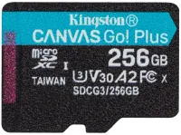 KINGSTON Canvas Go Plus 256GB microSDXC UHS-I V30 U3 CL10 be adapterio (1 of 2)