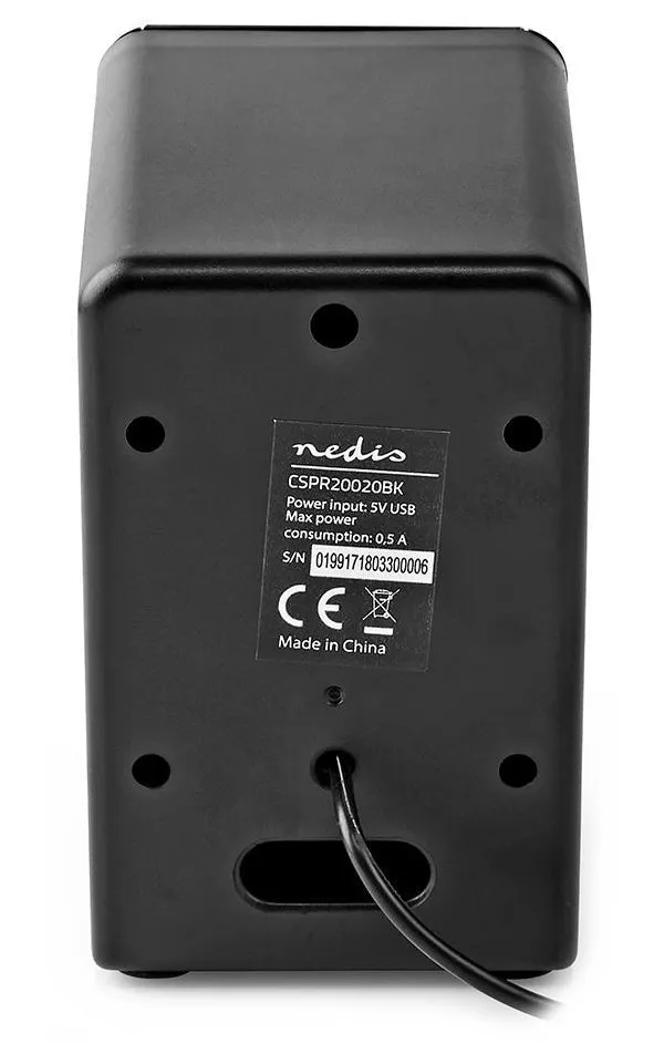 NEDIS Enceinte PC 2.0 18 W Prise Jack 3,5 mm au meilleur prix