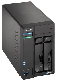 Asustor NAS AS6602T 2x 25" 35" SATA III Intel Celeron J4125 2,0 GHz 4GB 2x 2,5GbE 3x USB 3.0 HDMI+IR (1 of 6)