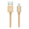 Swissten câble de données textile USB Lightning 2,0 M or