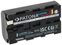 PATONA Batterie pour appareil photo numérique Sony NP-F550 F330 F750 3500mAh Li-Ion Platinum USB-C Charge (1 of 4)