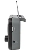 NEDIS portable radio AM FM battery powered mains powered analog 1.8 W headphone output black-gray thumbnail (4 of 5)