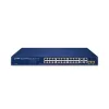 Planet GSW-2824P Коммутатор PoE 26x 1Gb + 2x SFP 1Gb Режим расширения VLAN 10 Мбит-250 м 802.3at 802.3az 250 Вт Бюджет PoE thumbnail (2 of 4)