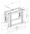 Neomounts WL95-800BL1 Sealbhóir taispeántais balla 42-70" micrea-choigeartú ingearach cothrománach tarraingt amach VESA 600X400 acmhainn ualaigh 35kg thumbnail (5 of 5)