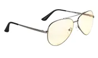 GUNNAR kontorspilbriller MAVERICK GUNMETAL * ravfarvede linser * BLF 65 * NATURLIG fokus (1 of 3)