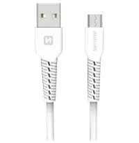 Cabo de dados Swissten micro usb branco 1,2 m (1 of 2)