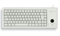 Tastiera CHERRY G84-4400 con trackball cablata USB ultraleggera e layout UE piccolo bianco (1 of 2)