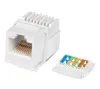 XtendLan Keystone jack RJ45 CAT5e UTP snap-in bela namestitev brez orodja