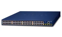 Planet GS-4210-48P4S PoE switch L2 L4 48x 1000Base-T 4x SFP Web SNMPv3 forlænge 10Mb med 802.3at 600W (1 of 3)