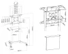 Neomounts NS-M1250WHITE Mobile Flat Screen Floor Stand (height: 160 cm) White thumbnail (4 of 4)