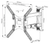 Neomounts WL40-550BL14 Настінний тримач дисплея 32-55" 3 контакти VESA 400X400 вантажопідйомність 35 кг чорний thumbnail (8 of 8)