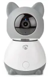 NEDIS IP-camera Wi-Fi Binnen 1080p Micro SD Cloud Bewegingssensor Kantelbaar Nachtzicht Android iOS Grijs-Wit thumbnail (3 of 9)