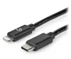NEDIS Lightning кабел USB 2.0 Apple Lightning 8-pin USB-C щепсел кръгъл черен 2м thumbnail (1 of 3)