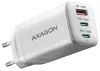 AXAGON Netzwerkladegerät ACU-DPQ65W 2x USB-C 1x USB-A PD3.0 QC4+ PPS SFC2.0 AFC SCP FCP Apple 65W weiß