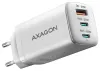 Мережевий зарядний пристрій AXAGON ACU-DPQ65W 2x USB-C 1x USB-A PD3.0 QC4+ PPS SFC2.0 AFC SCP FCP Apple 65W білий