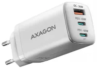 Сетевое зарядное устройство AXAGON ACU-DPQ65W 2x USB-C 1x USB-A PD3.0 QC4+ PPS SFC2.0 AFC SCP FCP Apple 65 Вт белый (1 of 1)