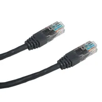 DATACOM Patch cable UTP CAT5E 1m black (1 of 1)